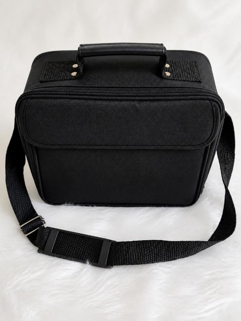 Padded Makeup & Beautician Case with Shoulder Strap – 14" Travel Organizer